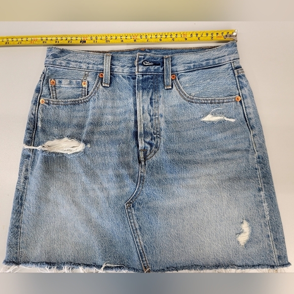 Lévis Denim Raw hem skirt Big E - Picture 4 of 13